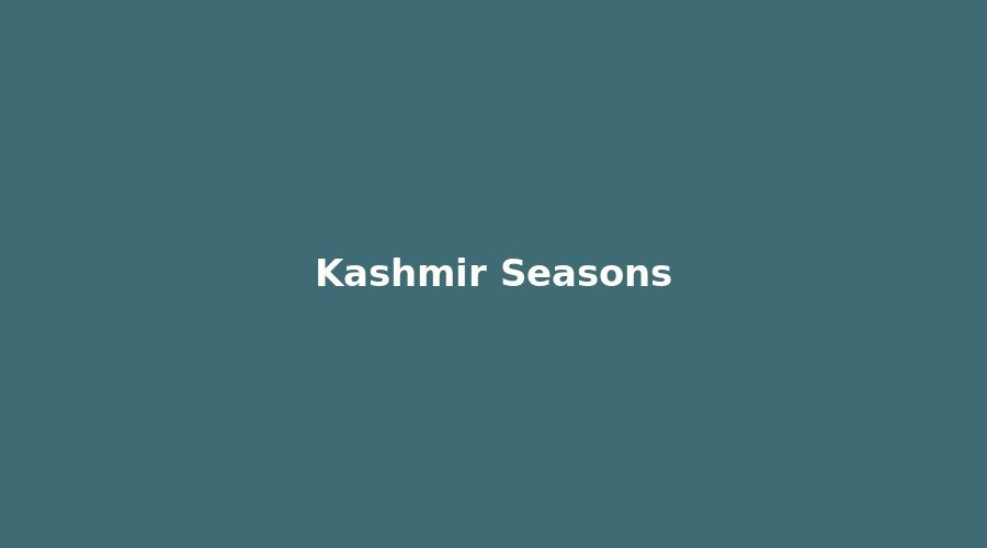Best Time to Visit Kashmir: A Season-by-Season Guide